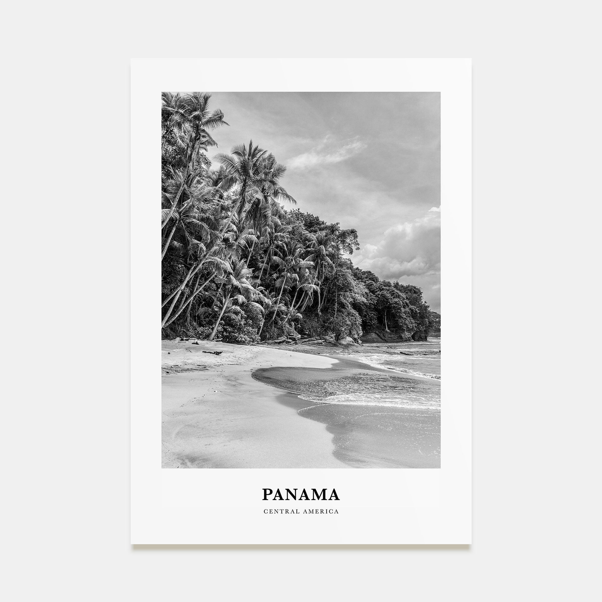 Panama Portrait B&W No 1 Poster