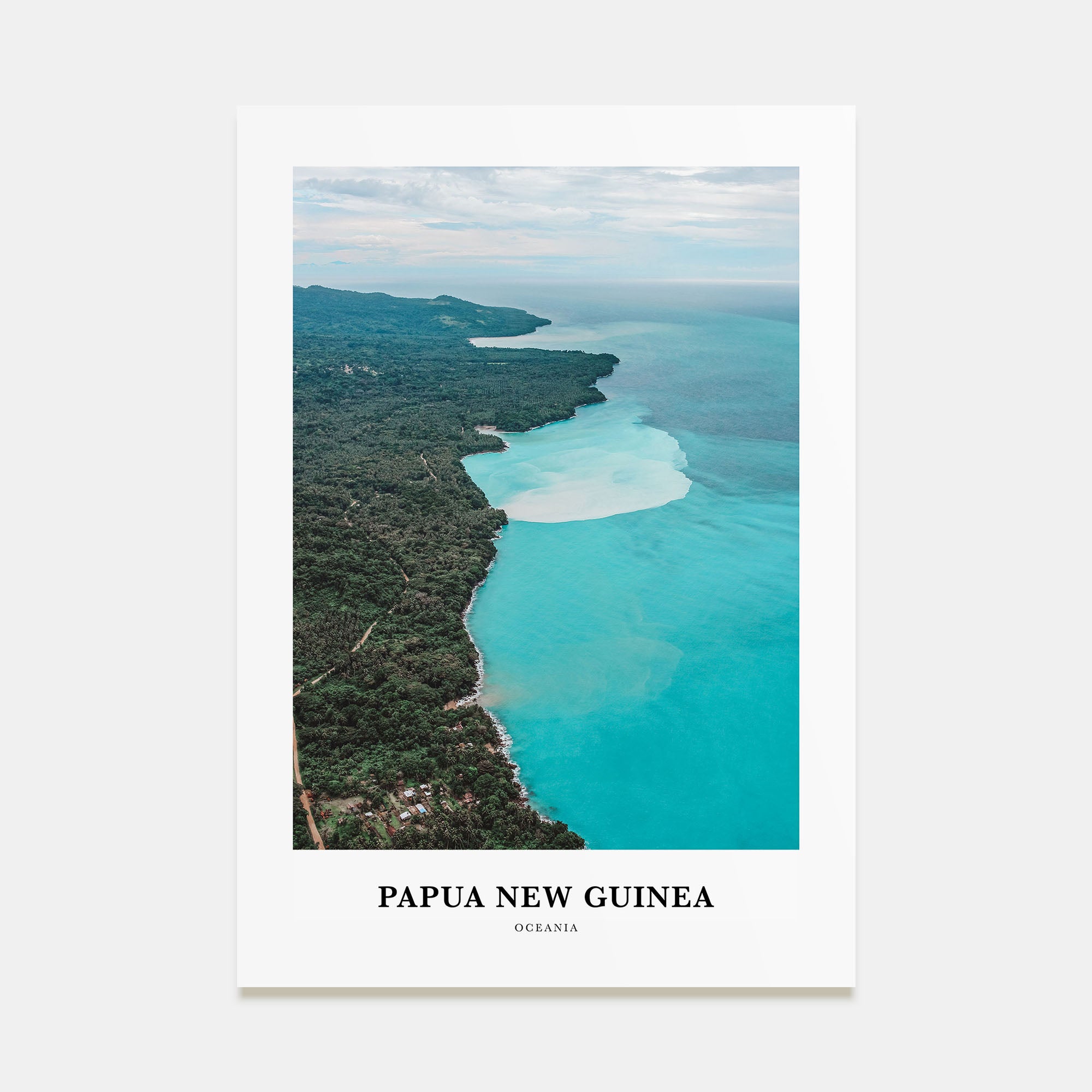 Papua New Guinea Portrait Color Poster