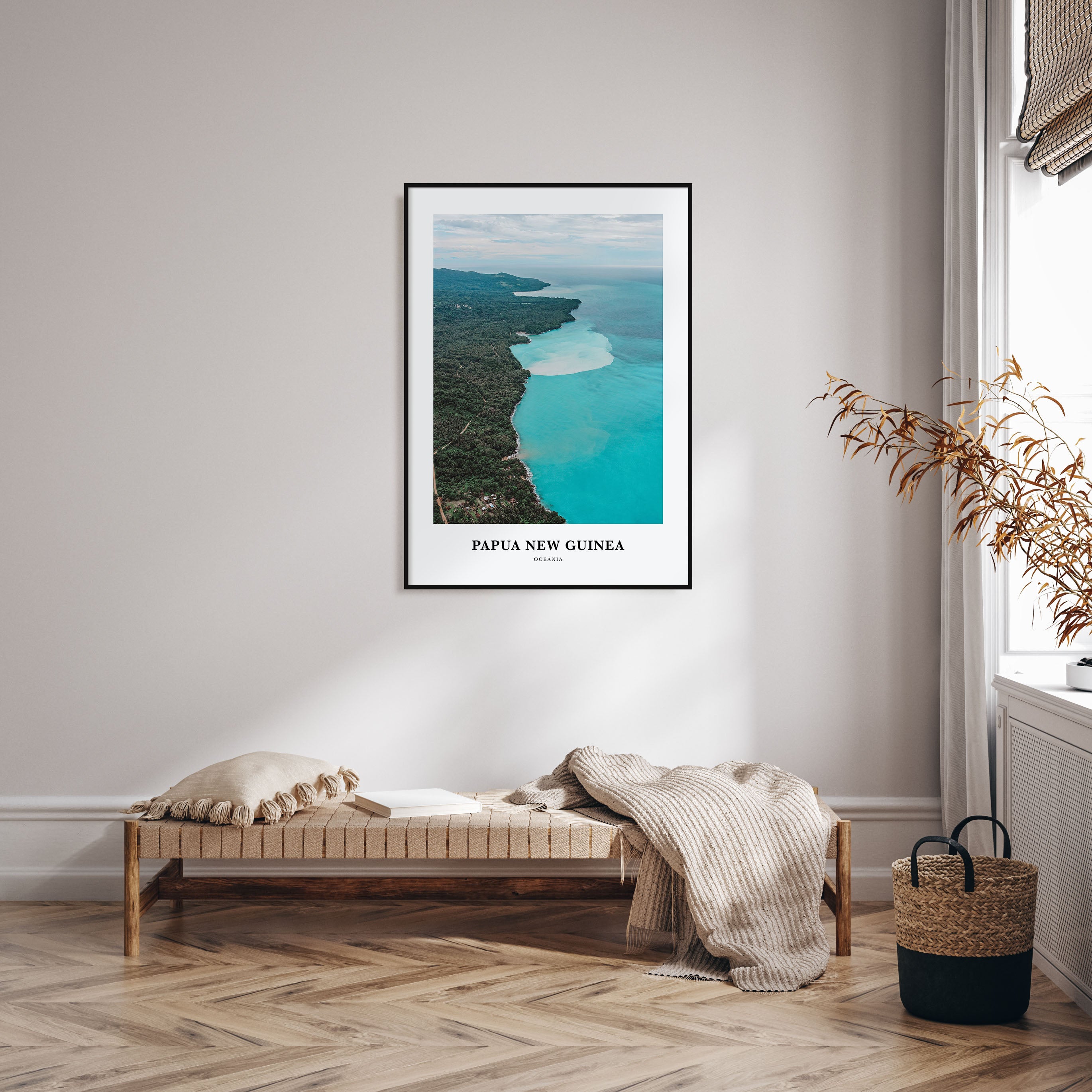 Papua New Guinea Portrait Color Poster