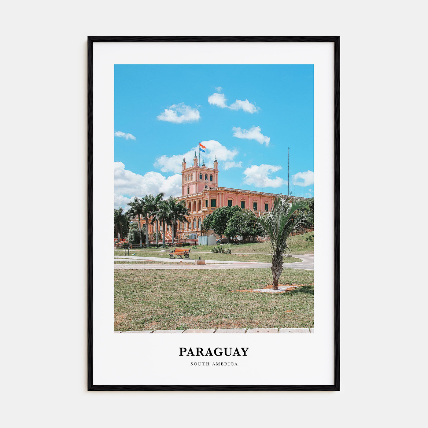 Paraguay Portrait Color Poster