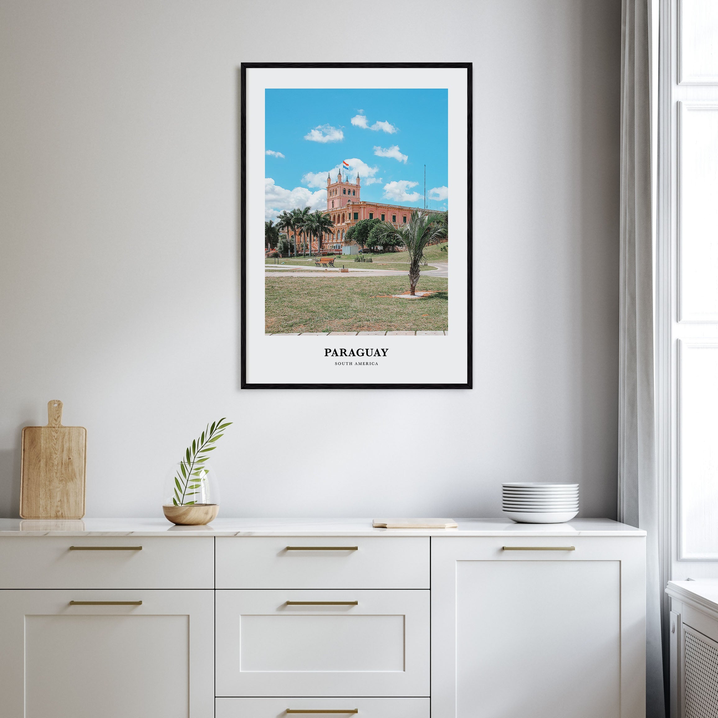 Paraguay Portrait Color Poster