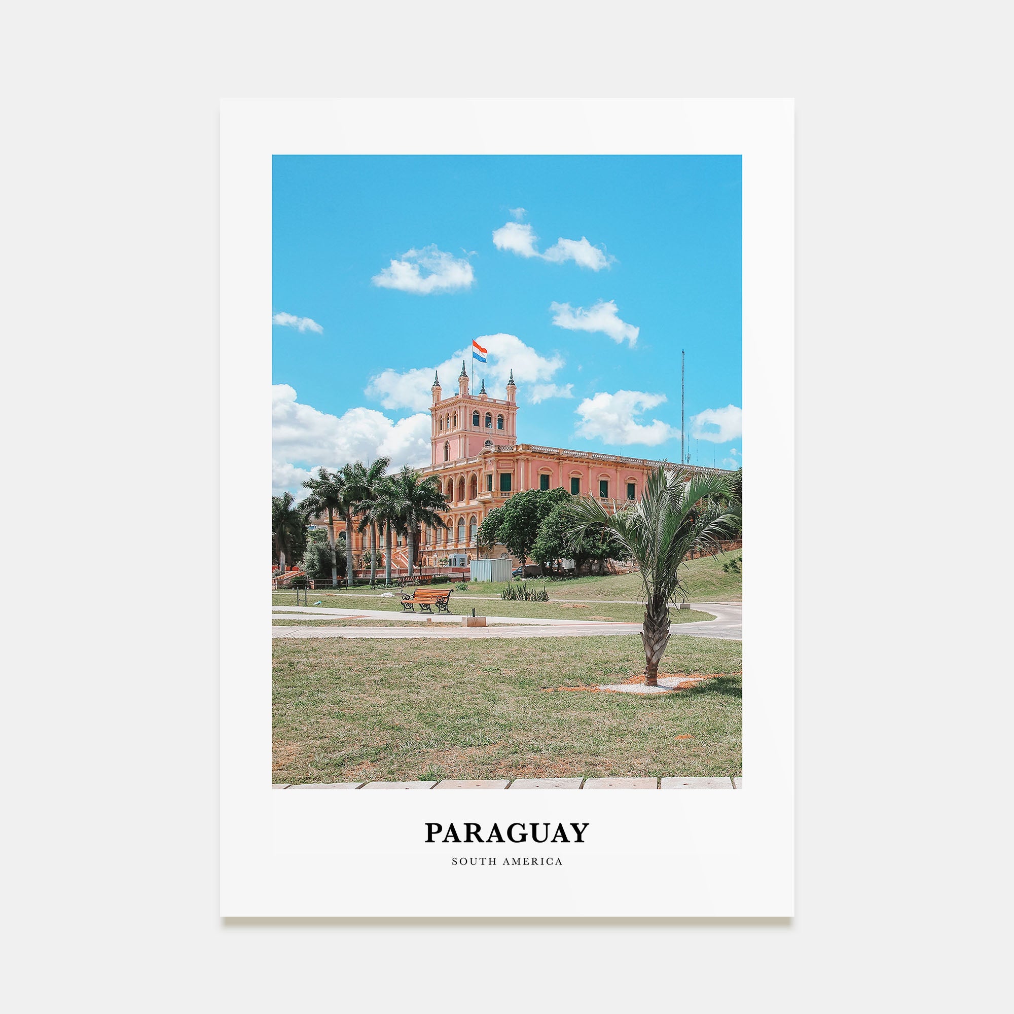 Paraguay Portrait Color Poster