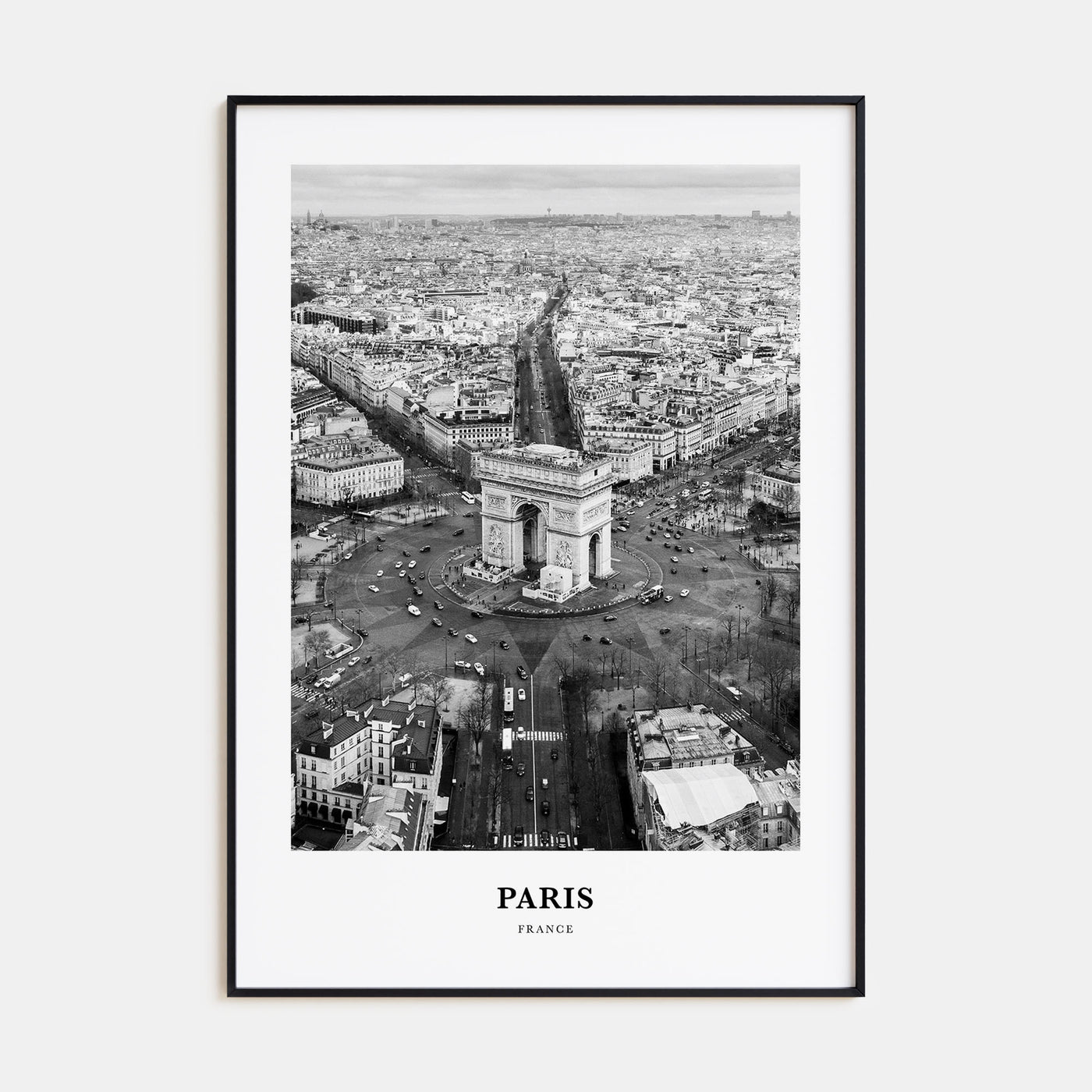 Paris Portrait B&W No 3 Poster