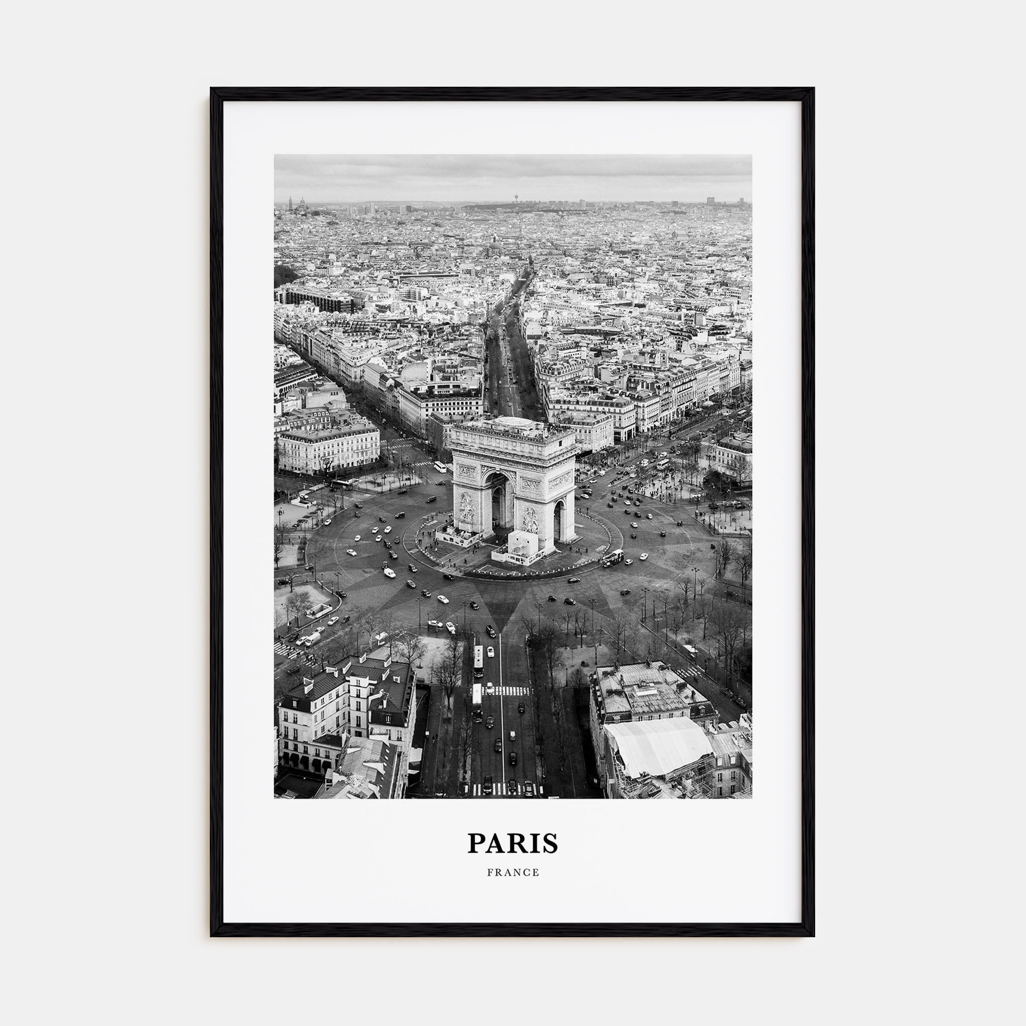 Paris Portrait B&W No 3 Poster