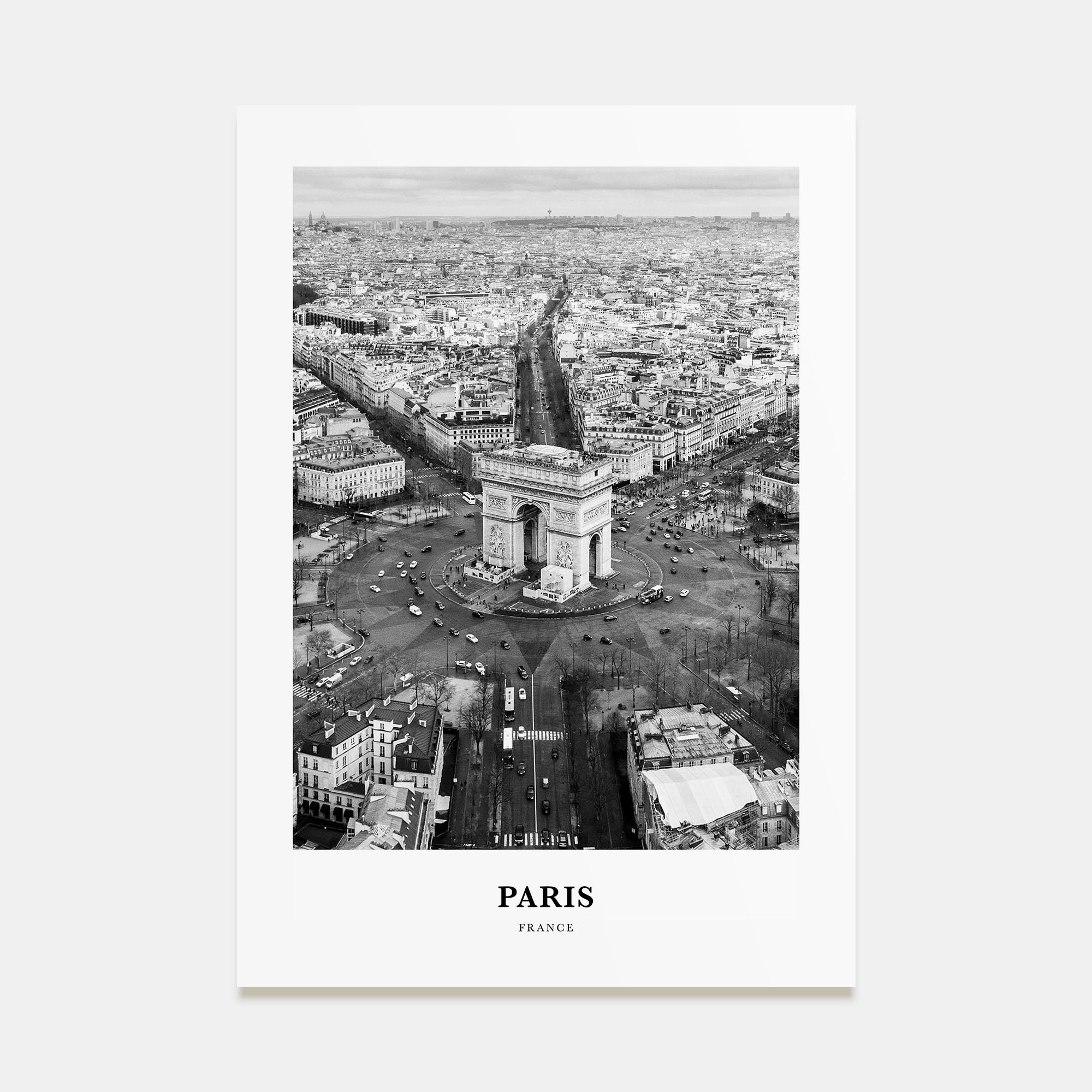 Paris Portrait B&W No 3 Poster