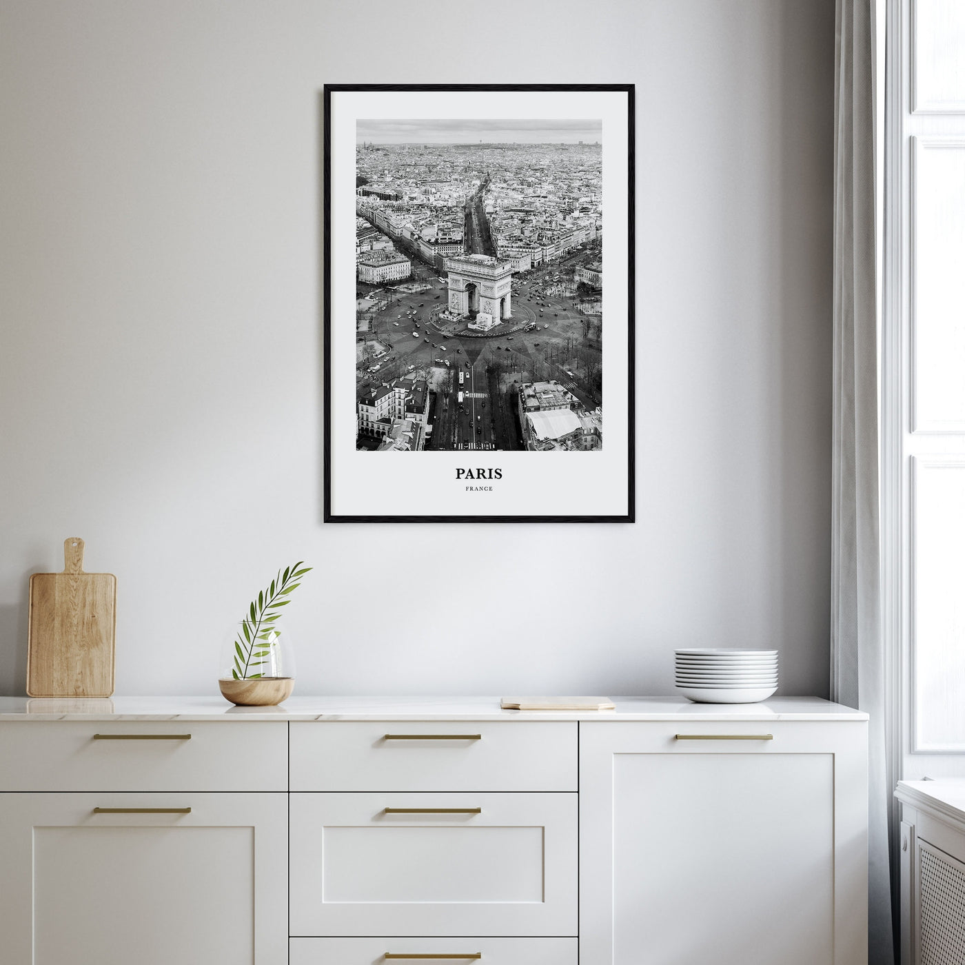 Paris Portrait B&W No 3 Poster