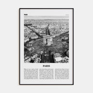 Paris Travel B&W No 3 Poster