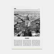 Paris Travel B&W No 3 Poster