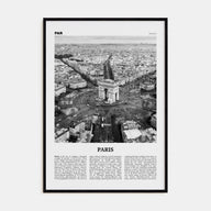 Paris Travel B&W No 3 Poster