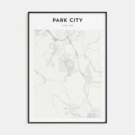 Park City Map Portrait Poster