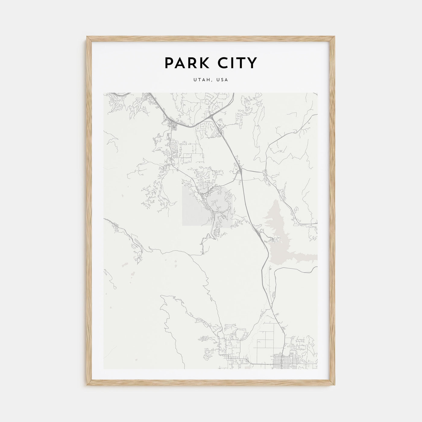 Park City Map Portrait Poster