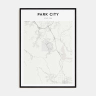 Park City Map Portrait Poster