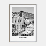 Park City Portrait B&W Poster