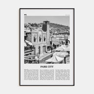 Park City Travel B&W Poster