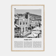 Park City Travel B&W Poster