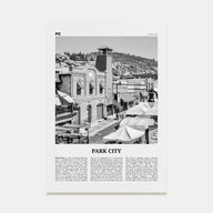 Park City Travel B&W Poster