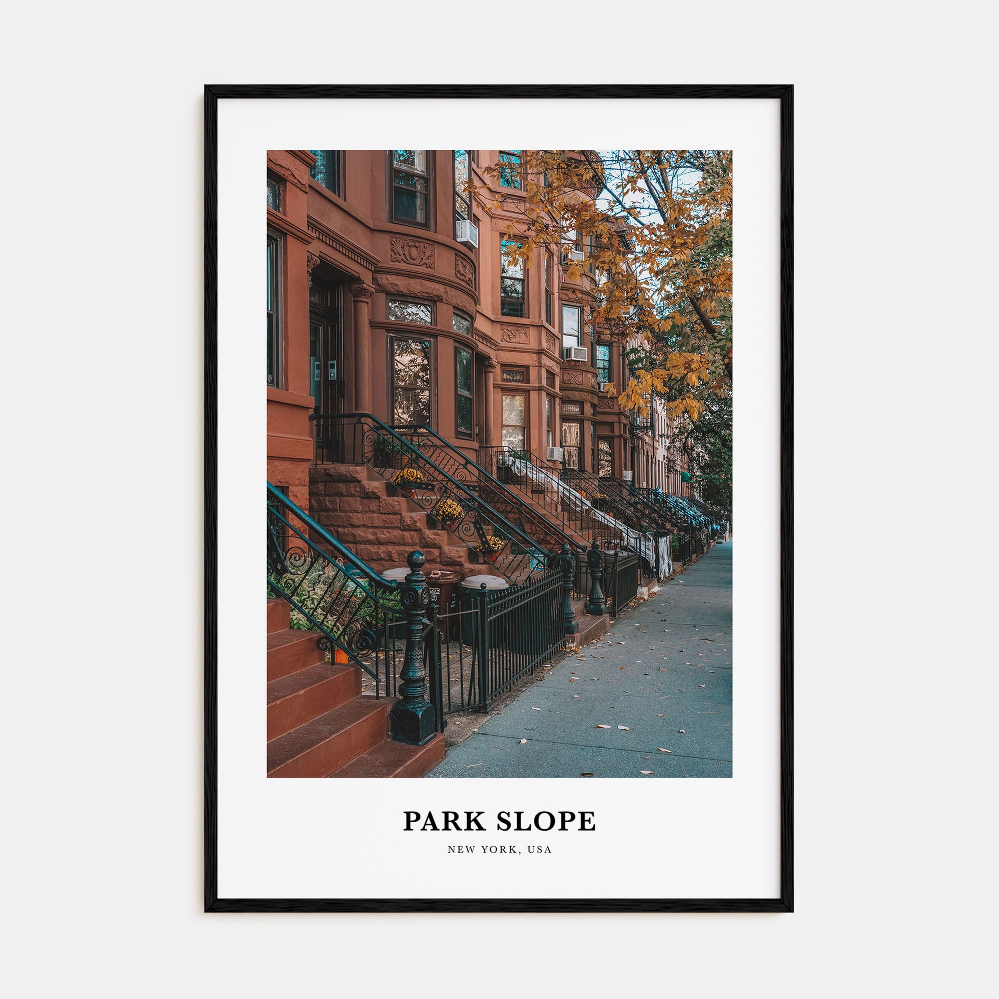 Park Slope Portrait Color Poster