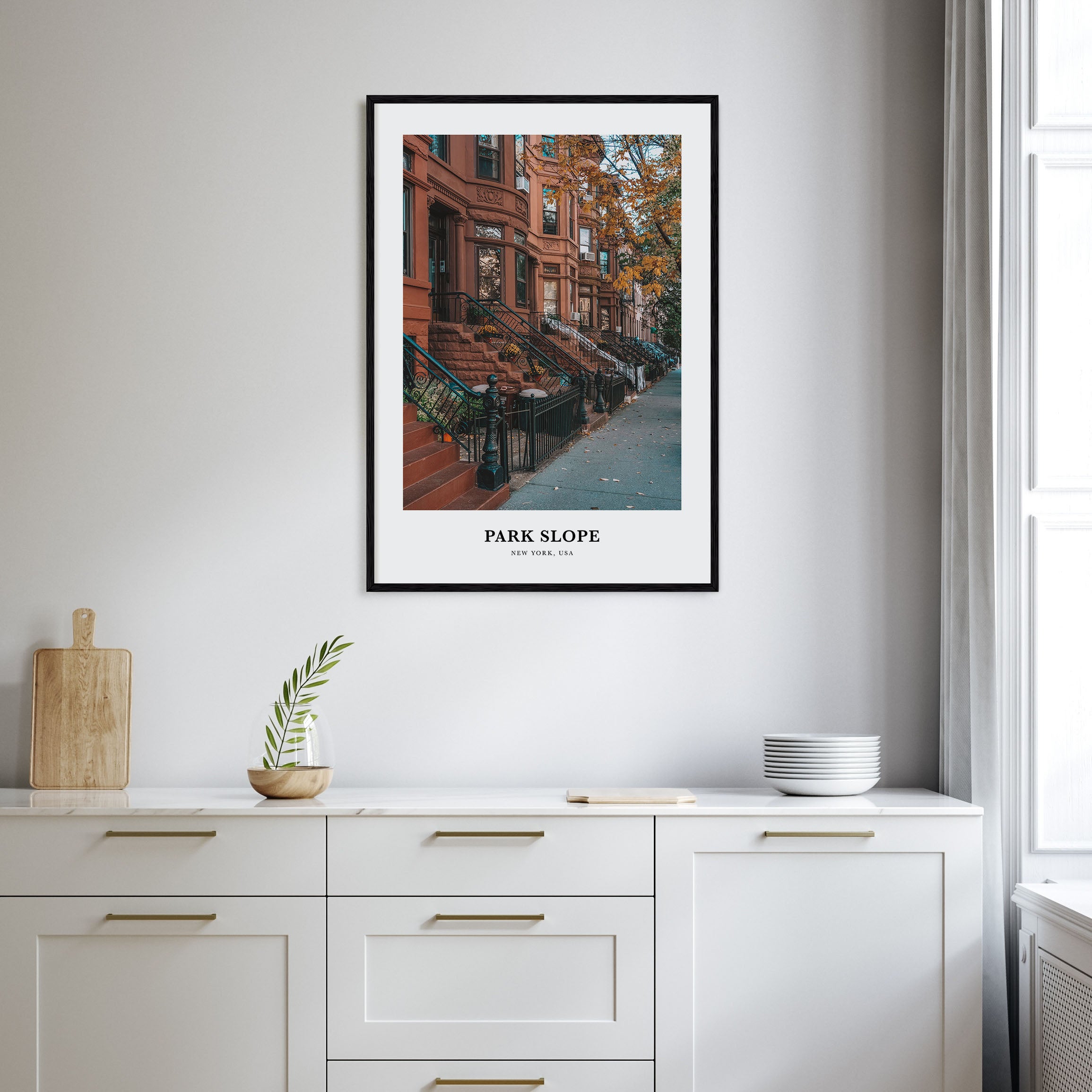 Park Slope Portrait Color Poster