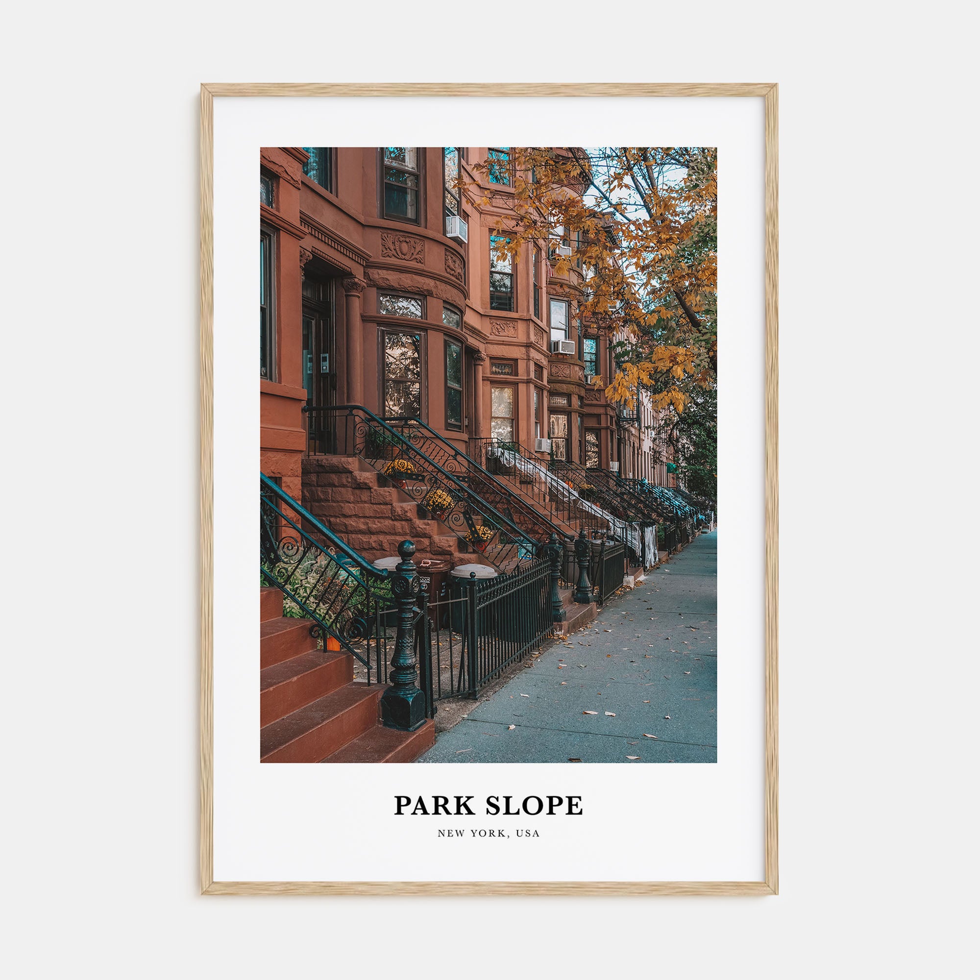 Park Slope Portrait Color Poster