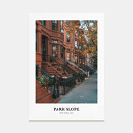 Park Slope Portrait Color Poster