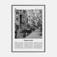 Park Slope Travel B&W Poster