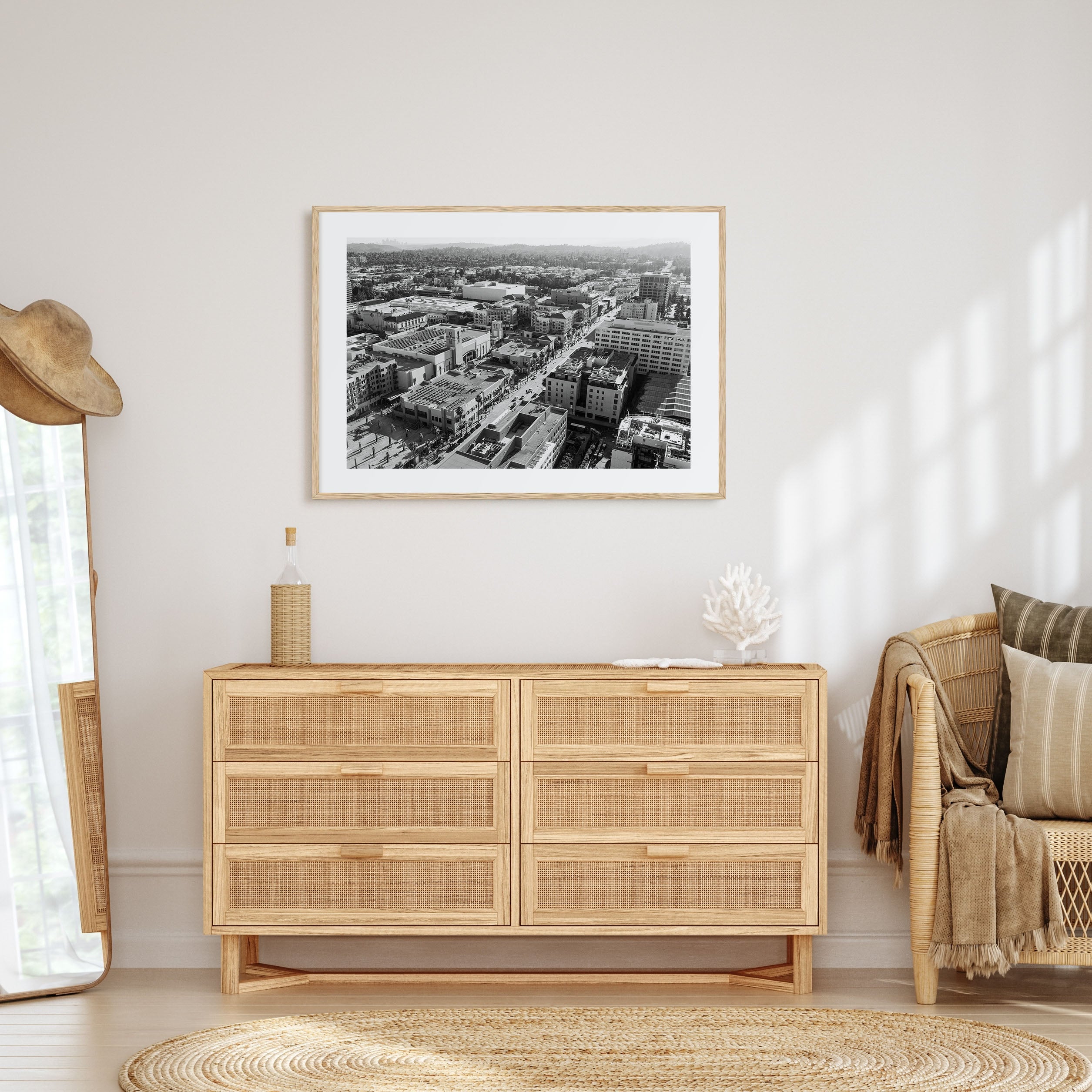 Pasadena Landscape B&W Poster