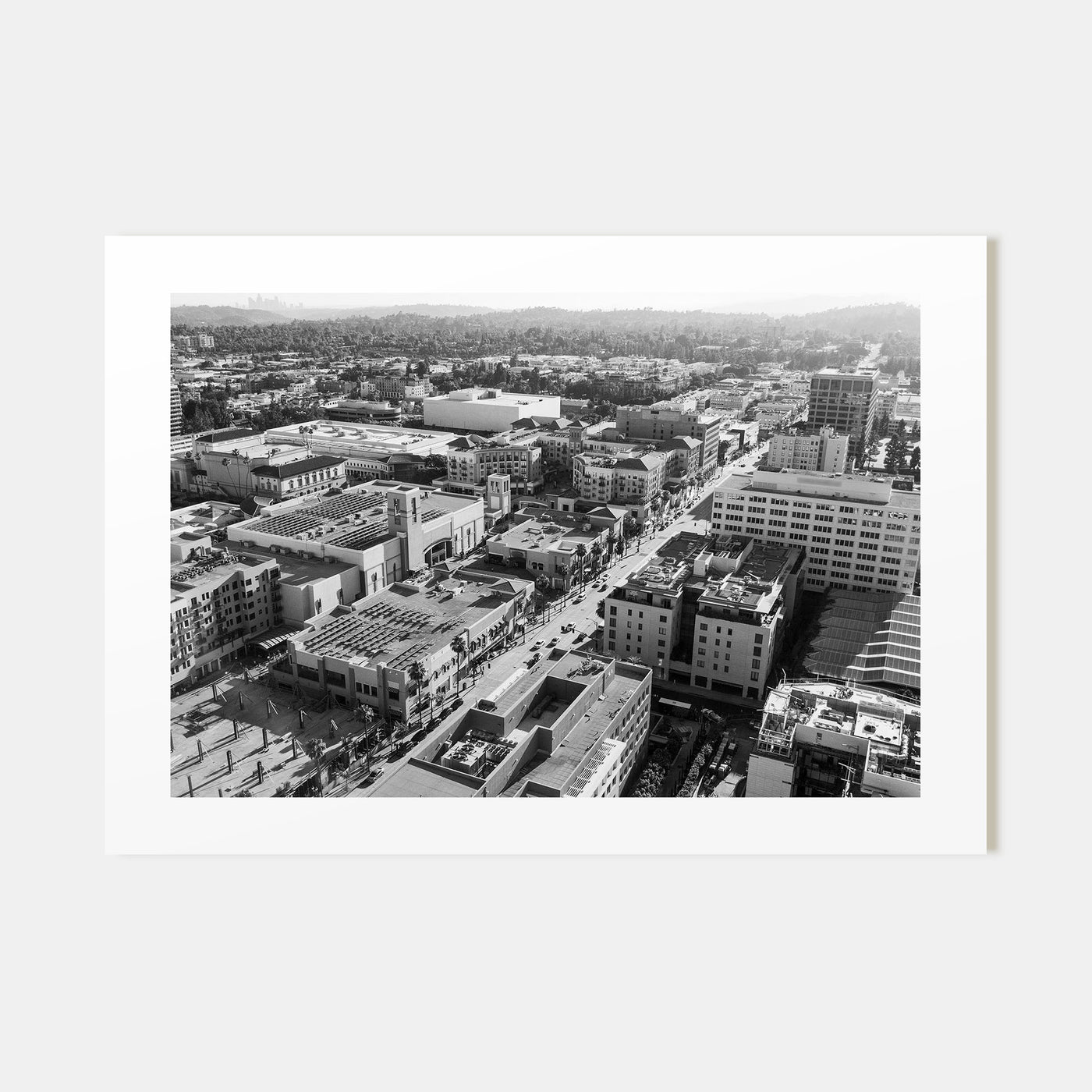 Pasadena Landscape B&W Poster