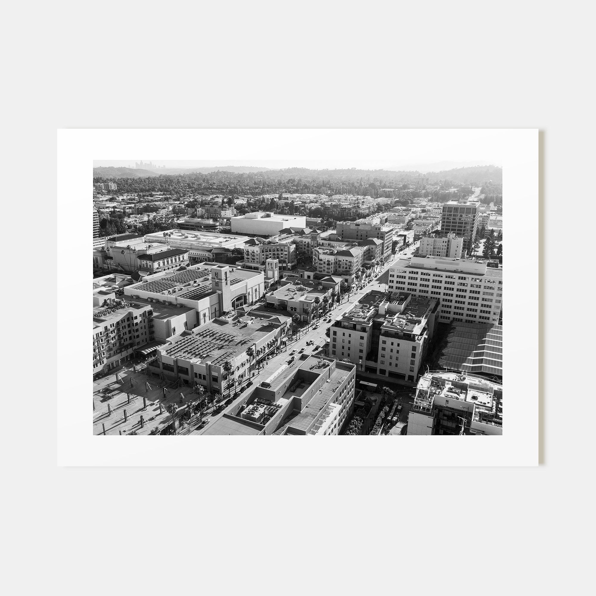 Pasadena Landscape B&W Poster