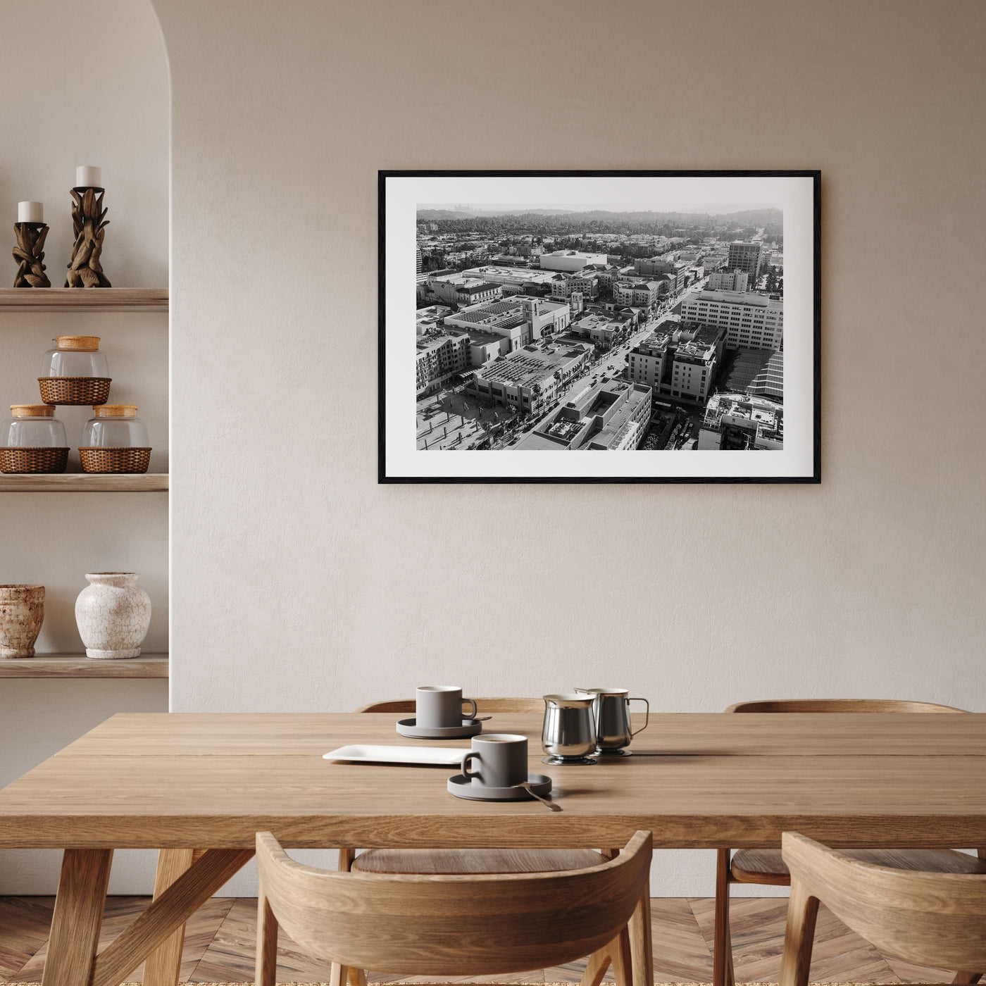 Pasadena Landscape B&W Poster