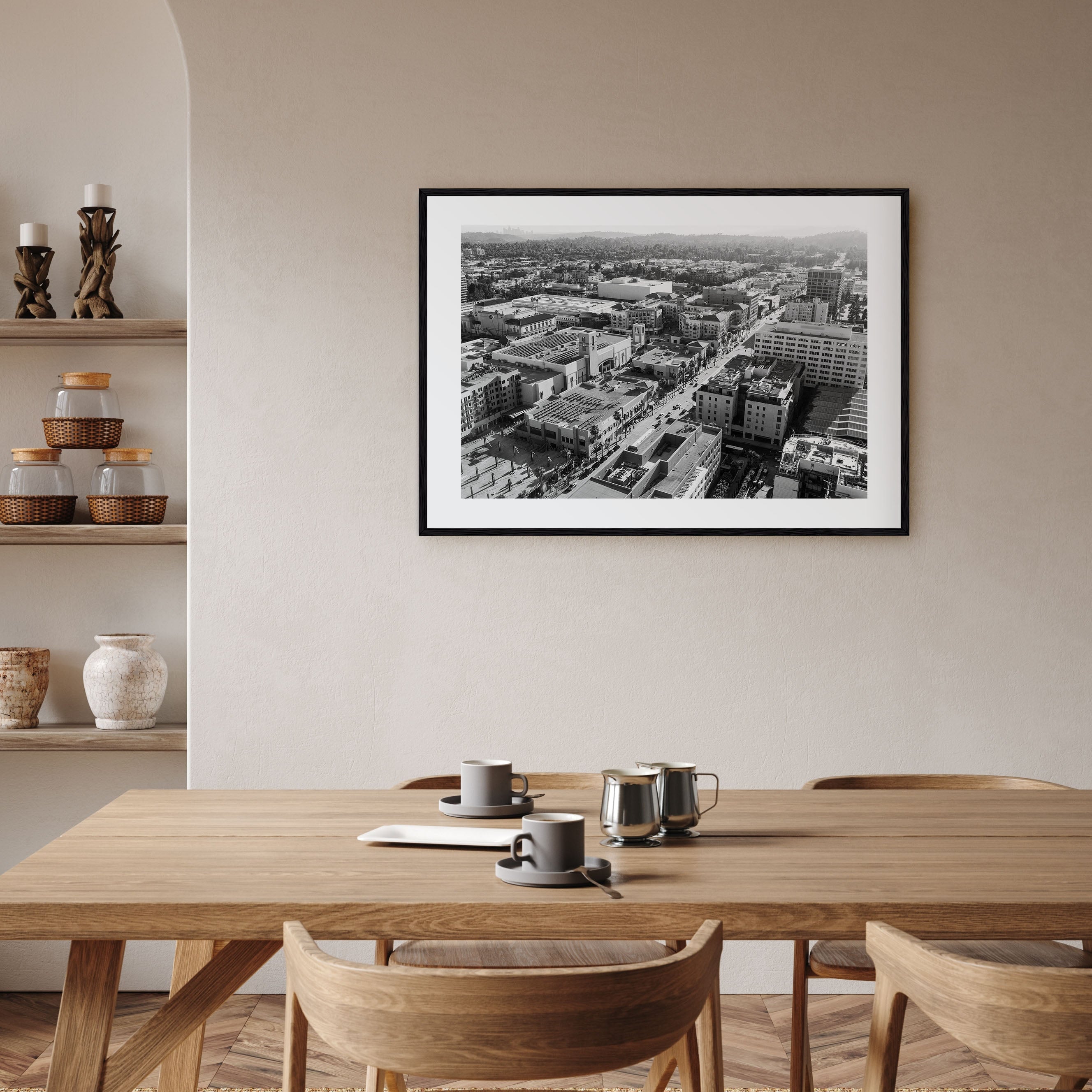 Pasadena Landscape B&W Poster