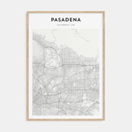 Pasadena Map Portrait Poster