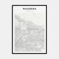 Pasadena Map Portrait Poster