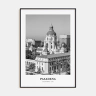 Pasadena Portrait B&W Poster