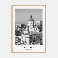 Pasadena Portrait B&W Poster