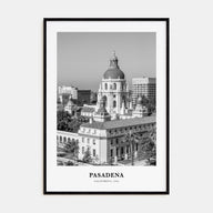 Pasadena Portrait B&W Poster