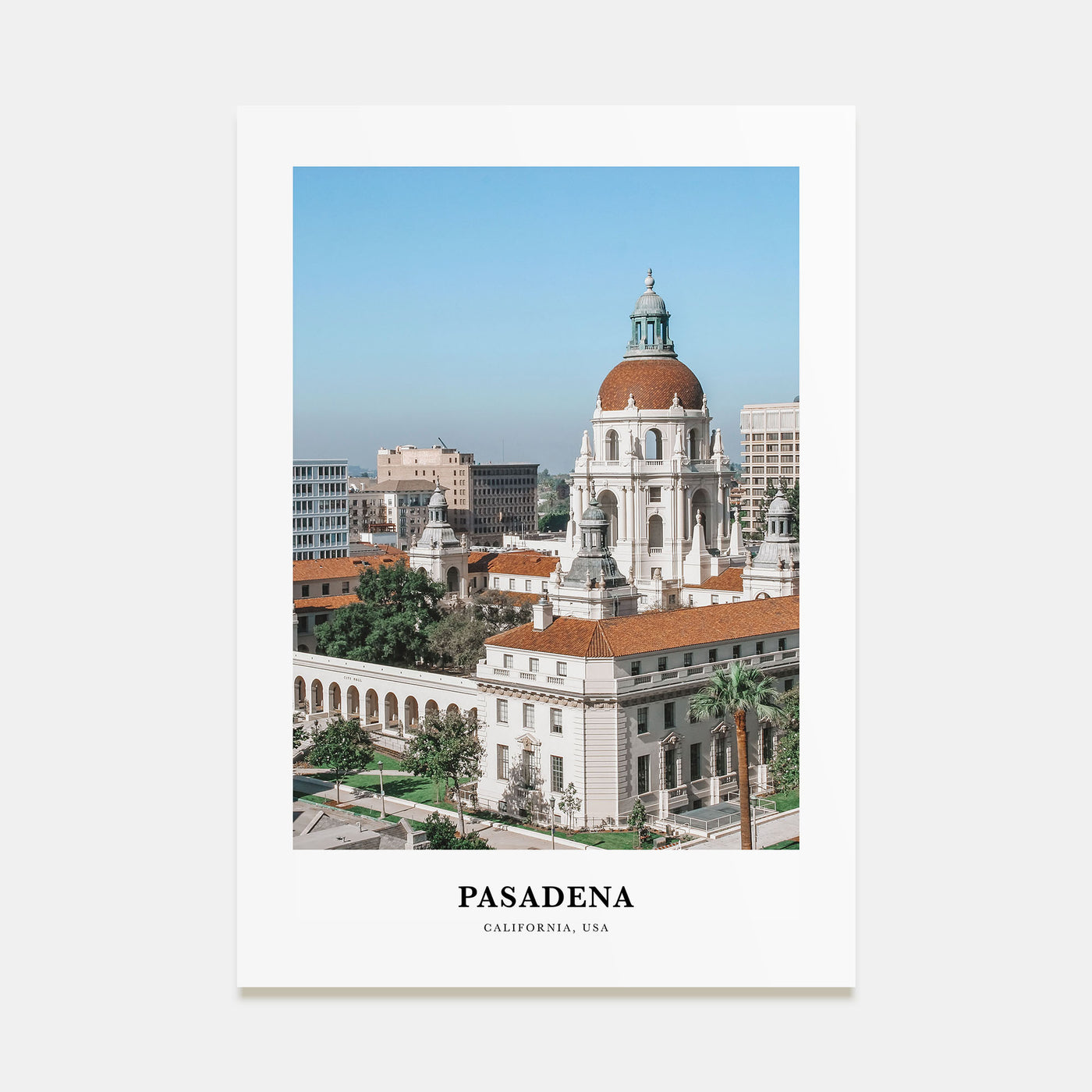 Pasadena Portrait Color Poster