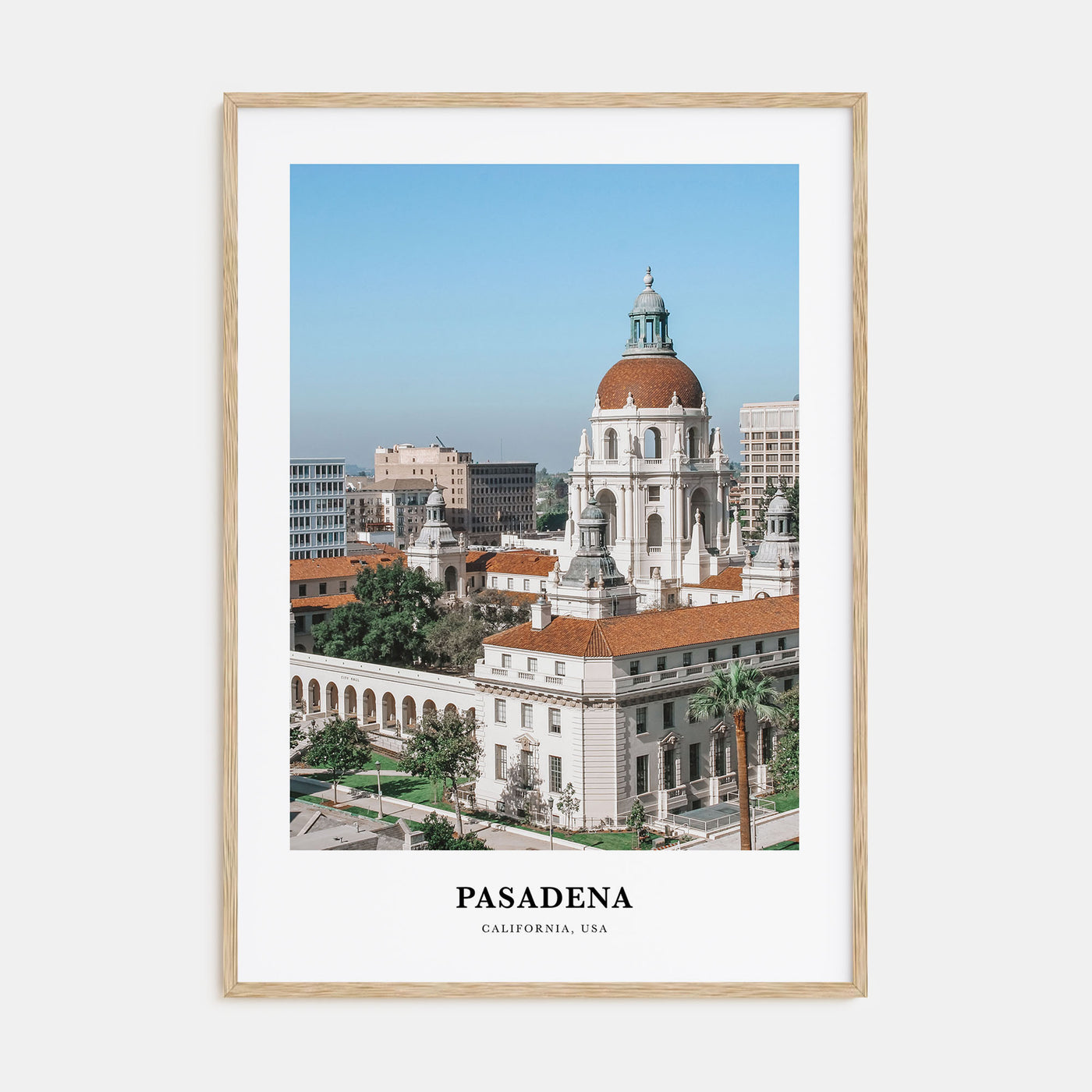 Pasadena Portrait Color Poster