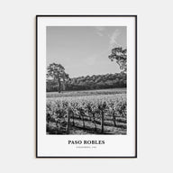 Paso Robles Portrait B&W Poster