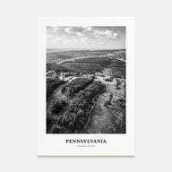Pennsylvania Portrait B&W Poster