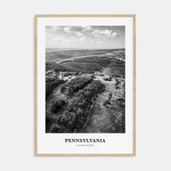 Pennsylvania Portrait B&W Poster