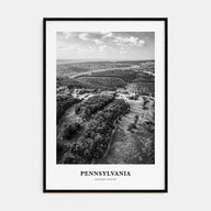 Pennsylvania Portrait B&W Poster