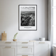 Pennsylvania Portrait B&W Poster