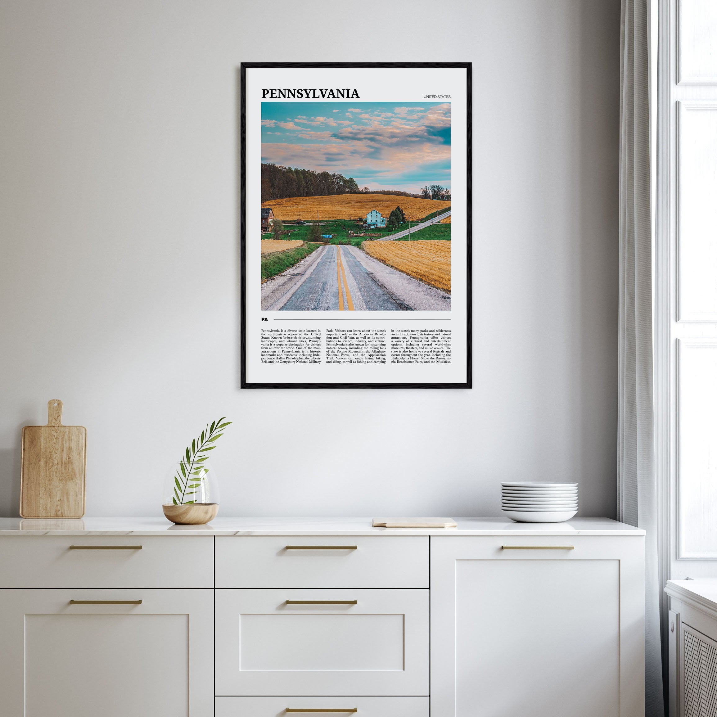 Pennsylvania Travel Color Poster