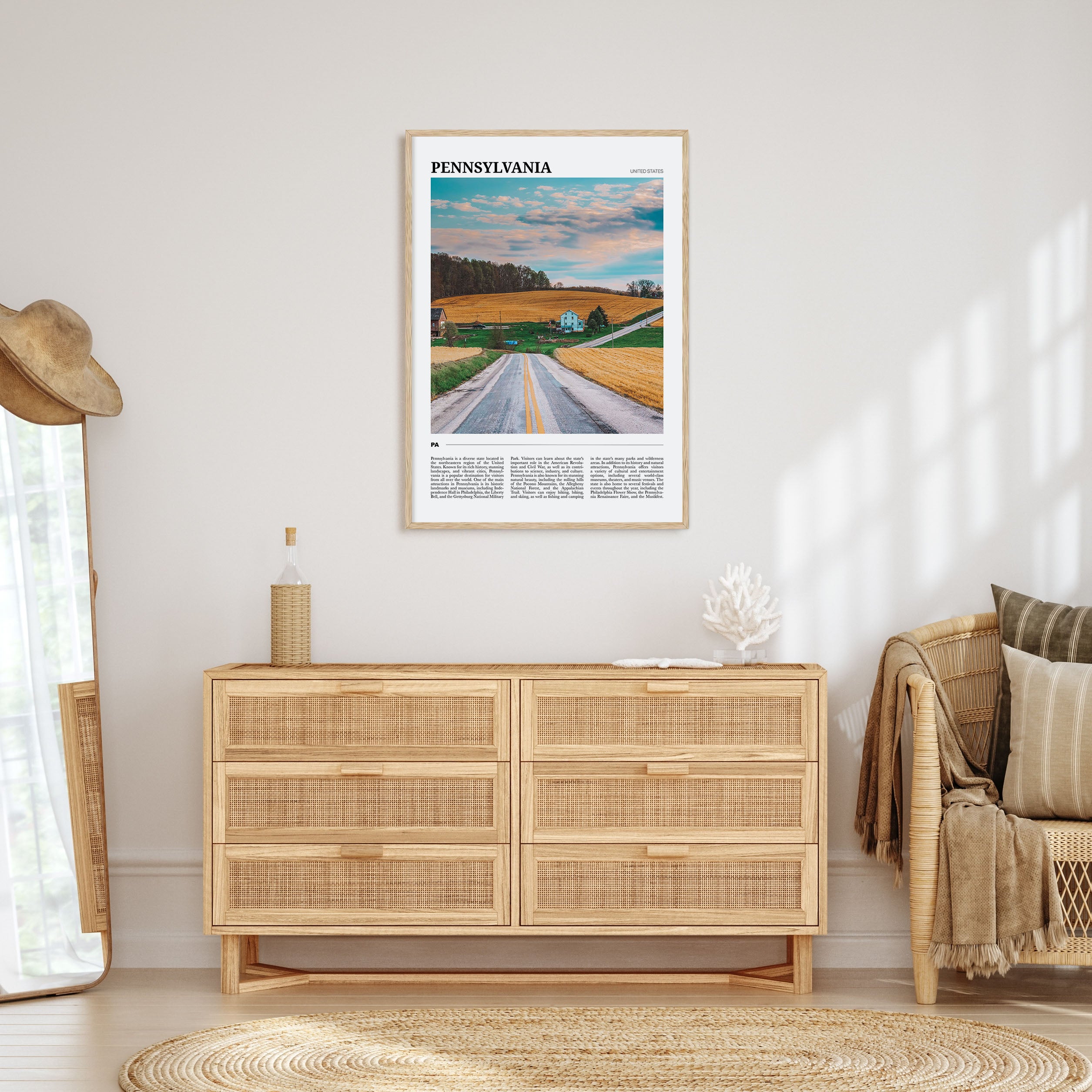 Pennsylvania Travel Color Poster