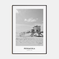 Pensacola Portrait B&W No 2 Poster