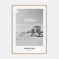 Pensacola Portrait B&W No 2 Poster