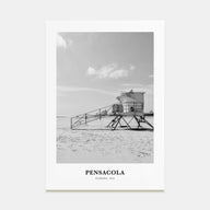 Pensacola Portrait B&W No 2 Poster