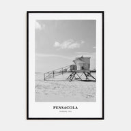Pensacola Portrait B&W No 2 Poster
