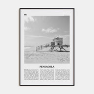 Pensacola Travel B&W No 1 Poster