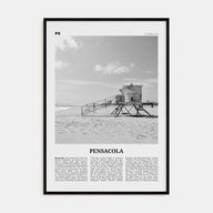 Pensacola Travel B&W No 1 Poster